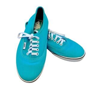 Vans Teal Canvas Lace Up Tennis Shoes